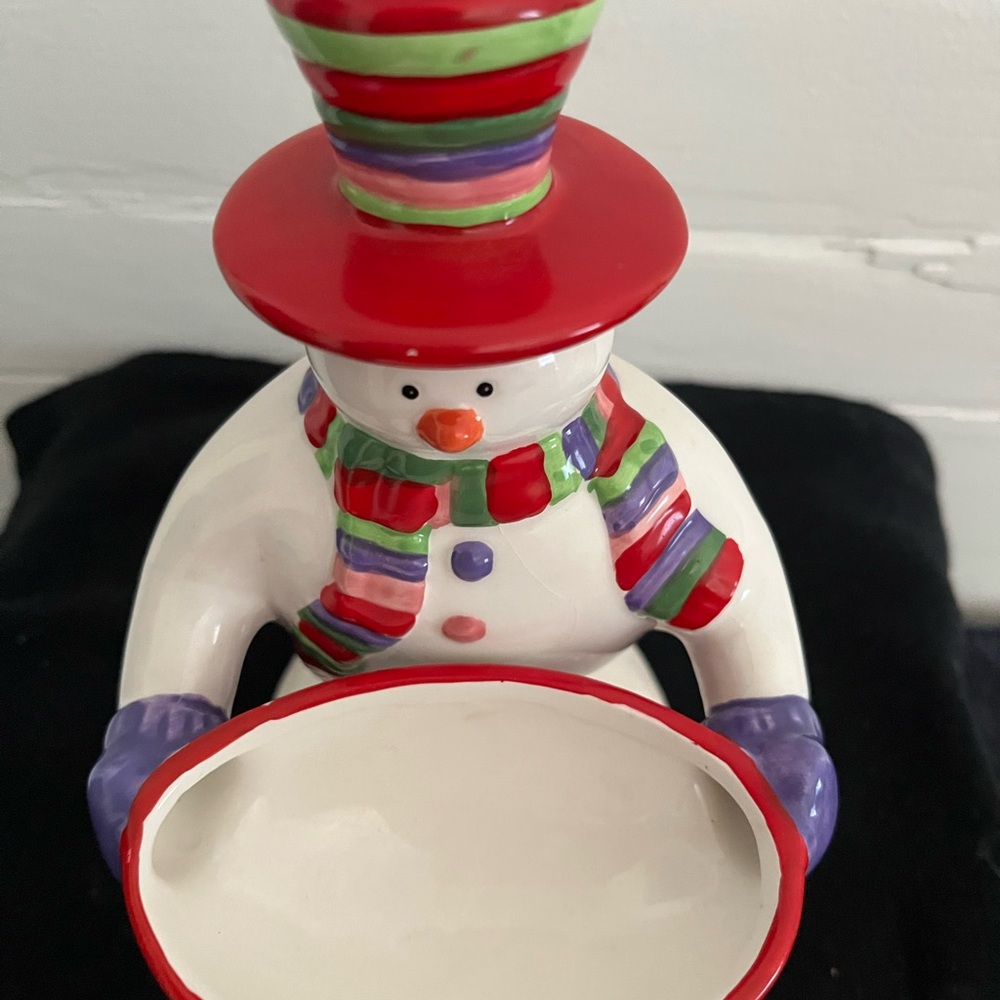 Snowman Candy Dish